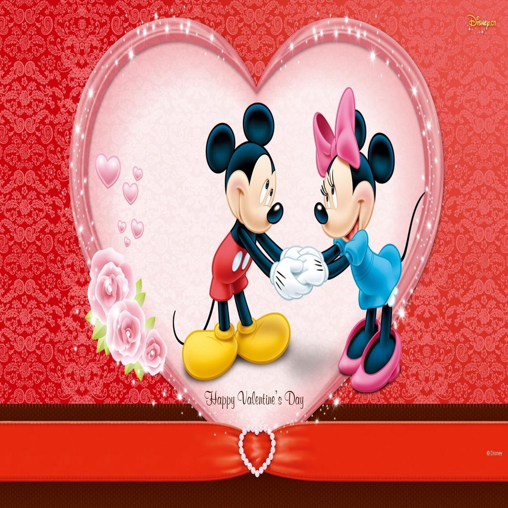 1030x1030 Mickey Mouse Valentine Wallpaper, Phone