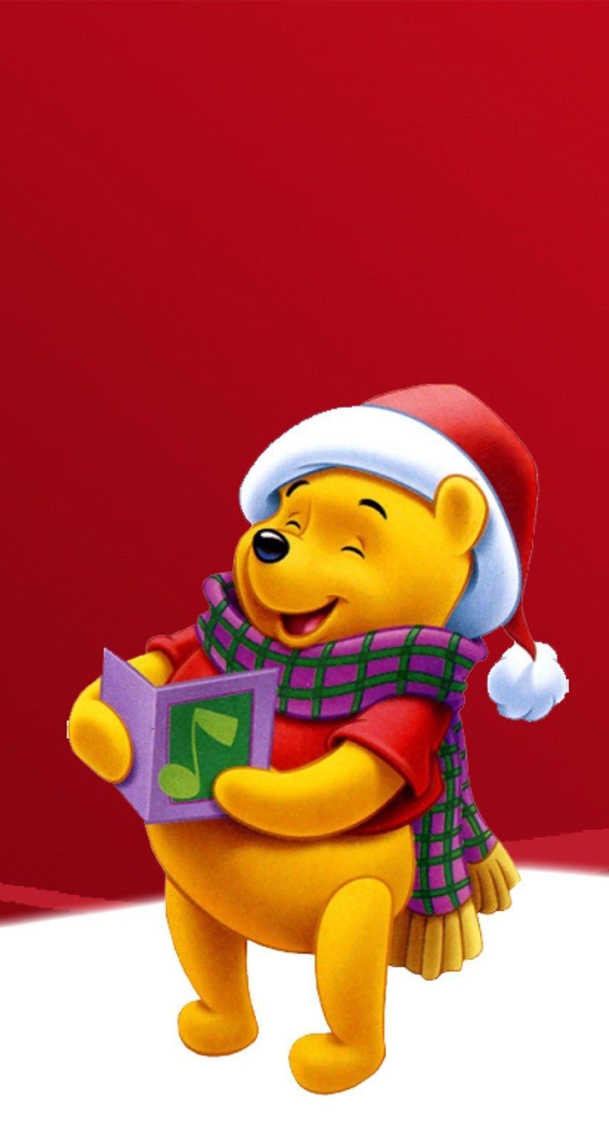 860x1590 Winnie the Pooh Christmas. Winnie the pooh christmas, Cute, Phone