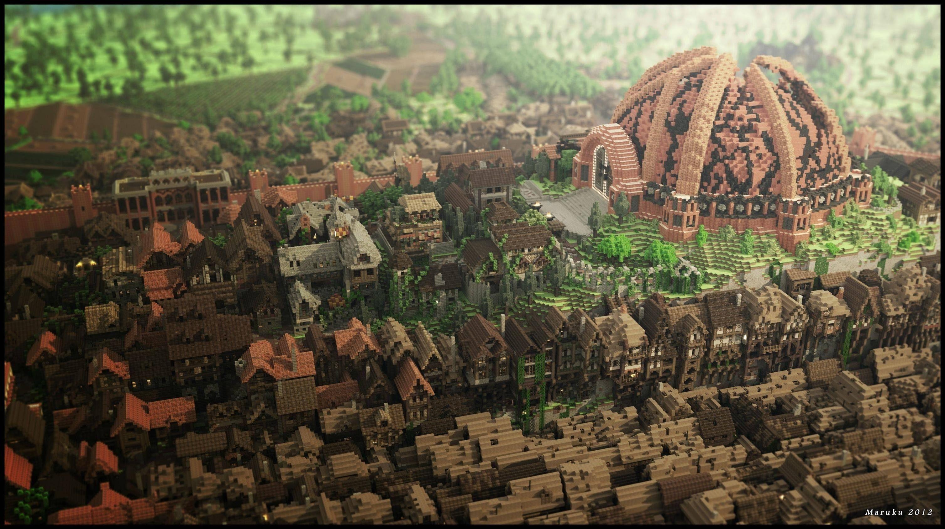 3020x1690 Minecraft, Game of Thrones, TV Series, westeros, Minecraft cube, Desktop