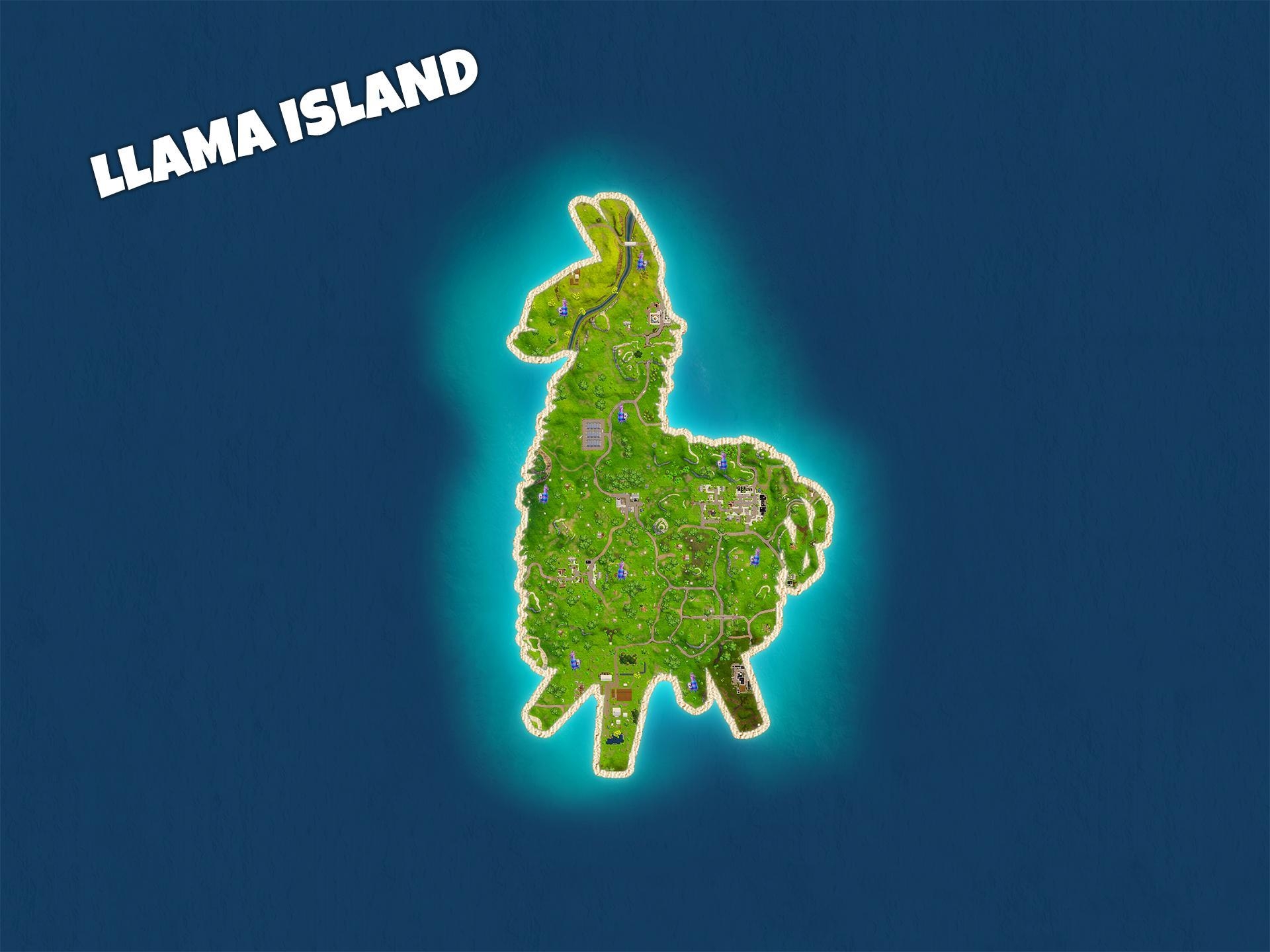 1920x1440 What About Llama Island? (Humor Concept POI), Desktop