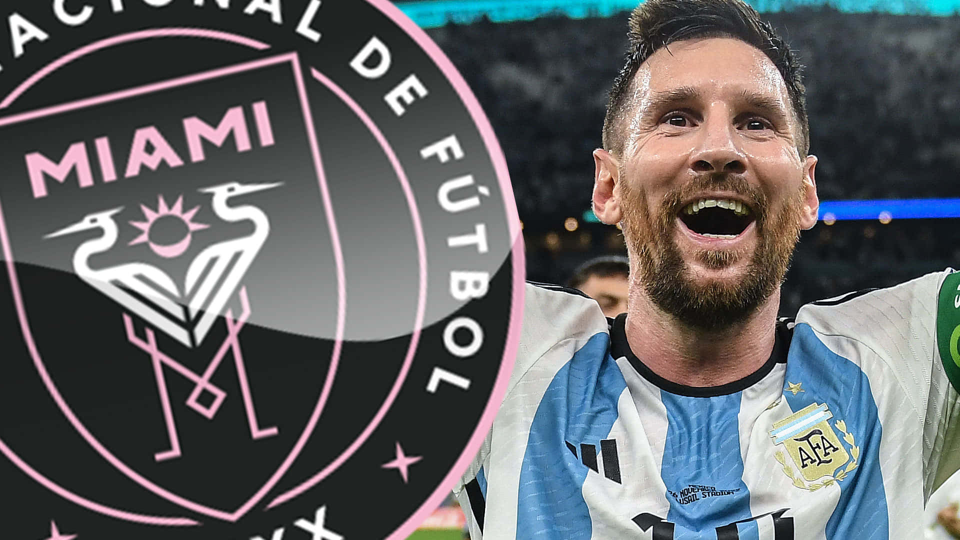 1920x1080 Download Inter Miami FC And Lionel Messi Cool Graphic Art Wallpaper, Desktop