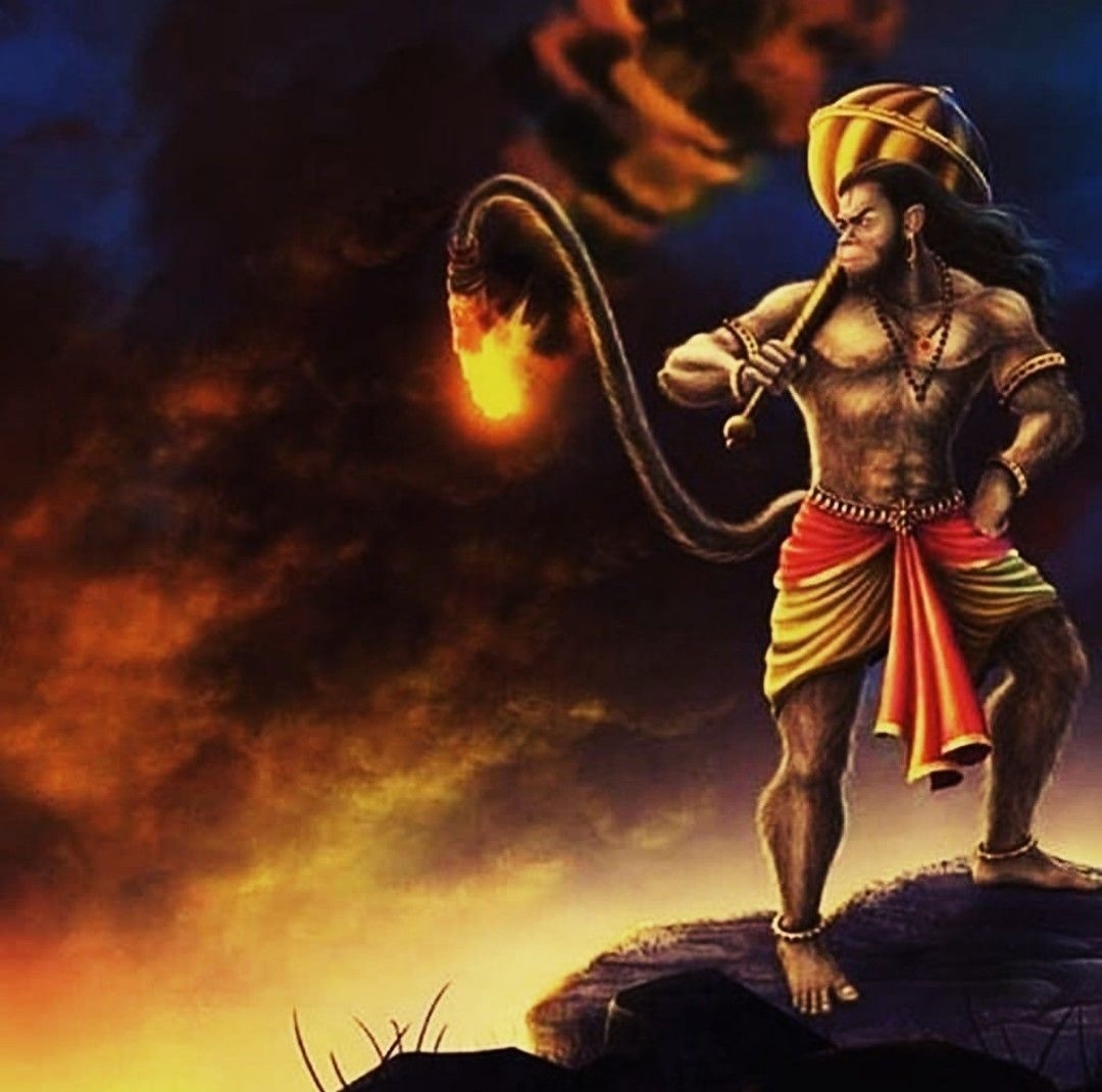 1080x1070 Hanuman avatar of lord Shiva #courage #dedication, Desktop