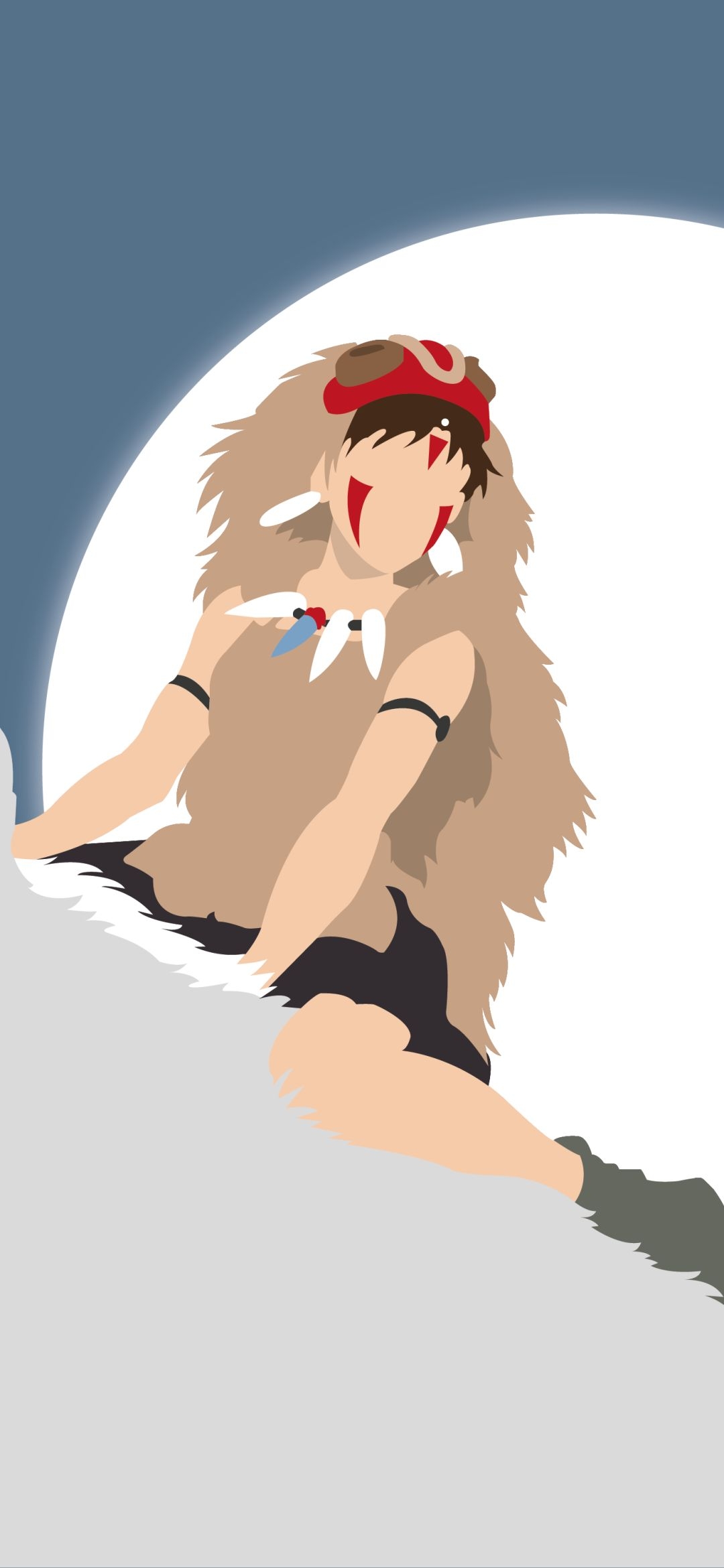 1080x2340 Download Moro (Princess Mononoke) wallpaper for mobile phone, free Moro (Princess Mononoke) HD picture, Phone