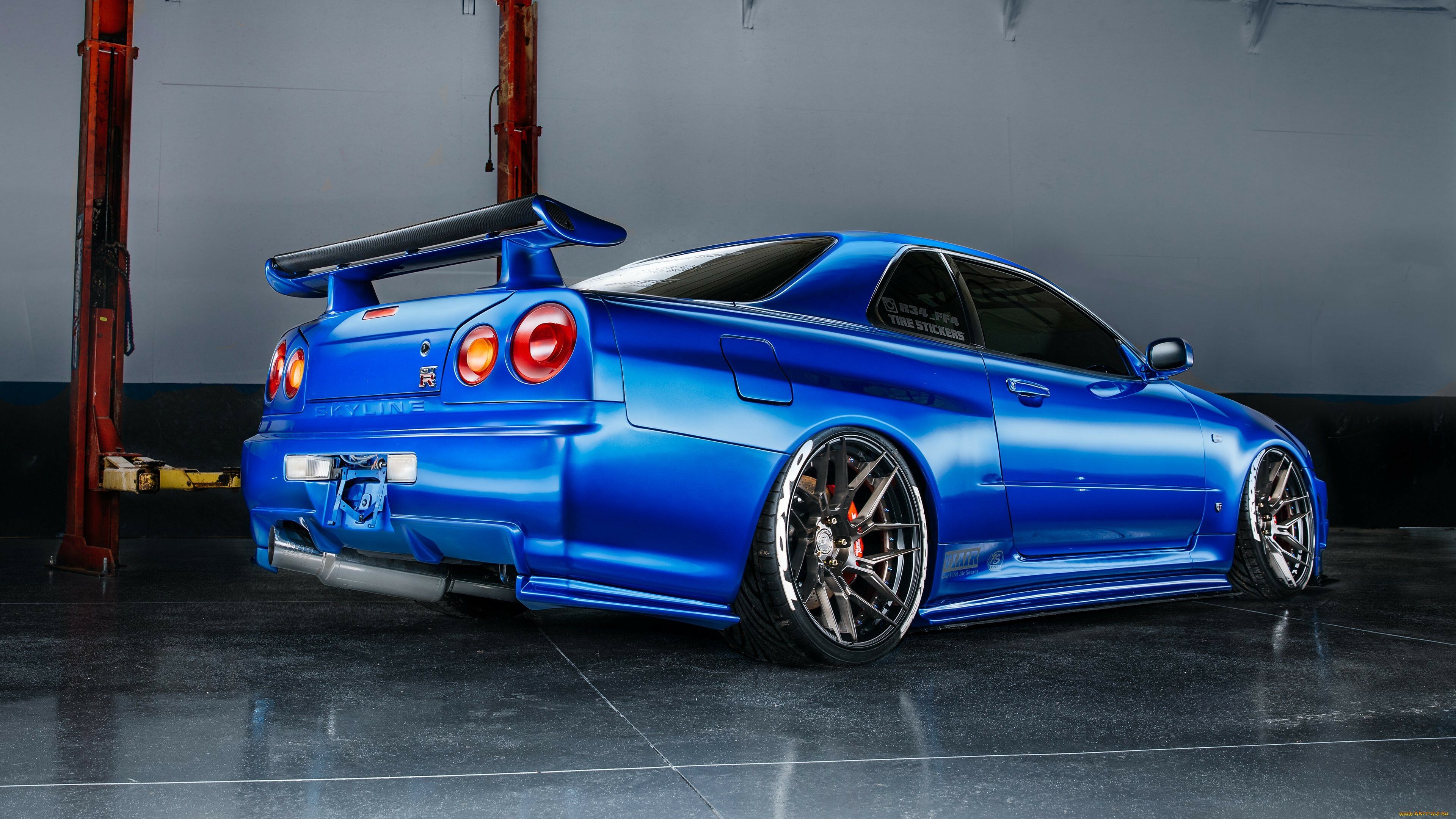 3840x2160 Nissan Skyline Gtr R34 Blue 4k, Desktop