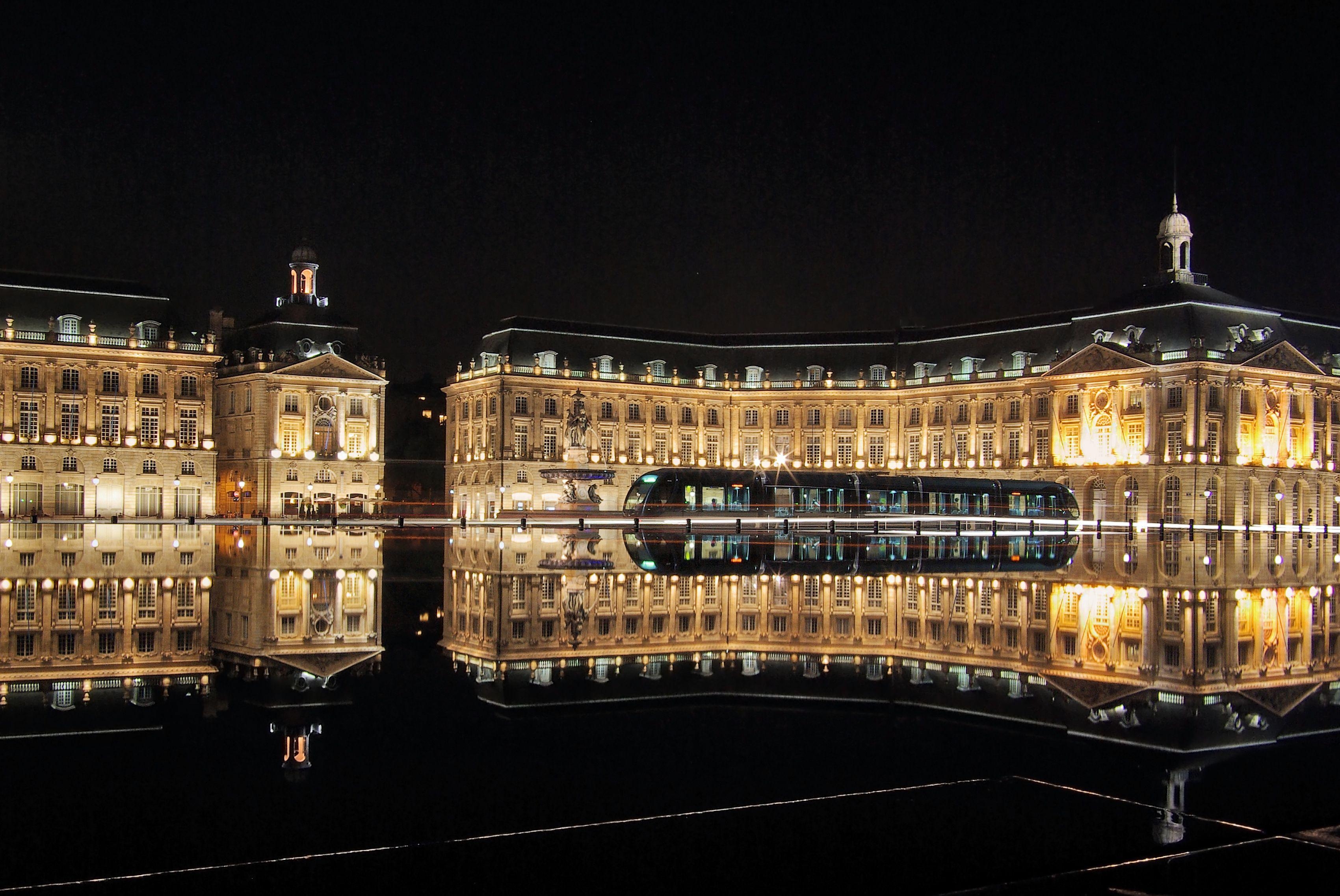 3410x2280 Night Lights in Bordeaux, France wallpaper and image, Desktop