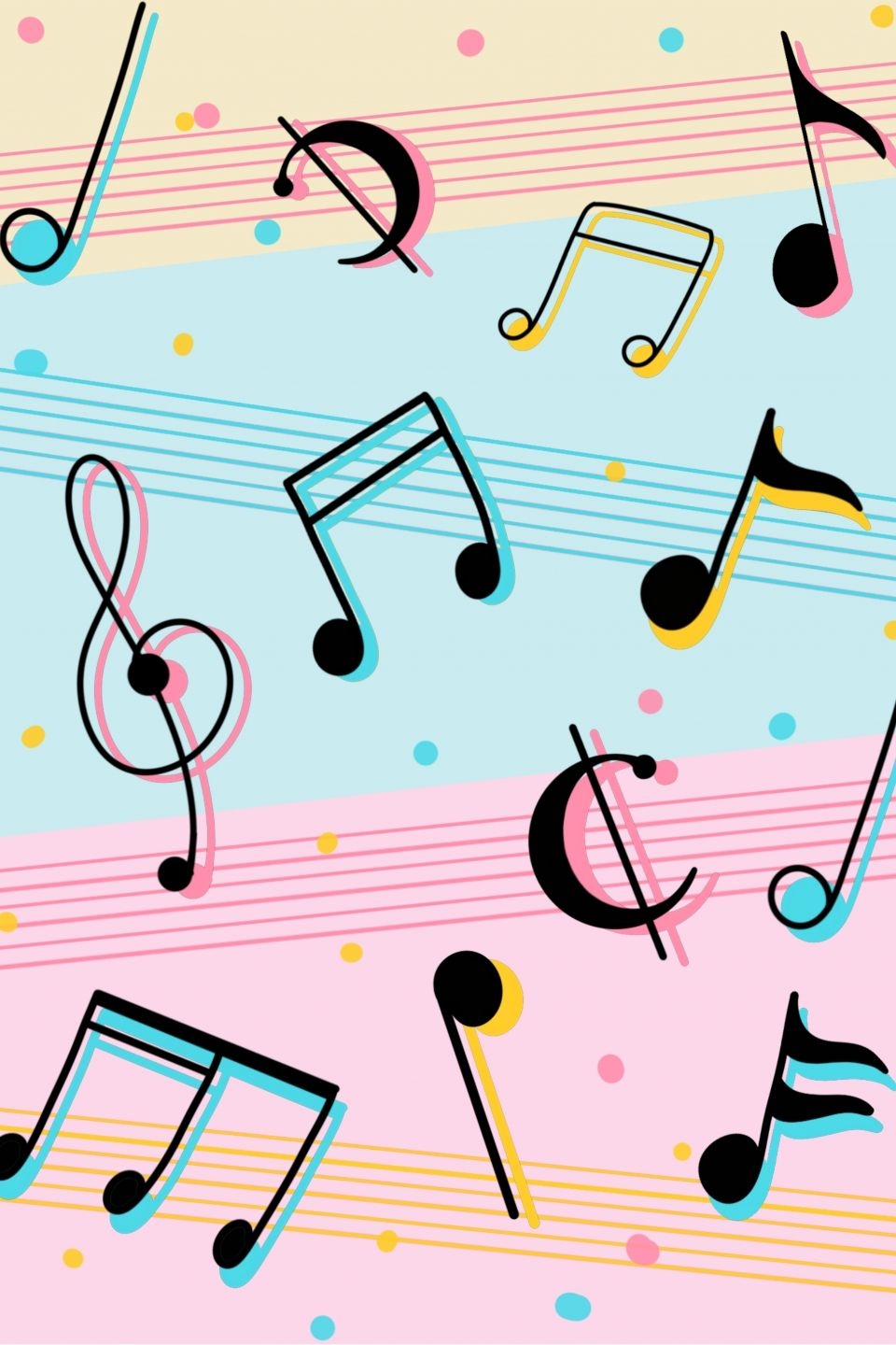 960x1440 Music Festival Musical Note Line Background. Music notes art, Music notes background, Musical wallpaper, Phone