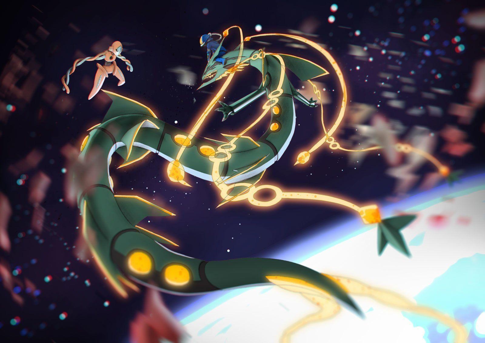 1600x1140 Mega Rayquaza (Pokémon) HD Wallpaper. Background, Desktop