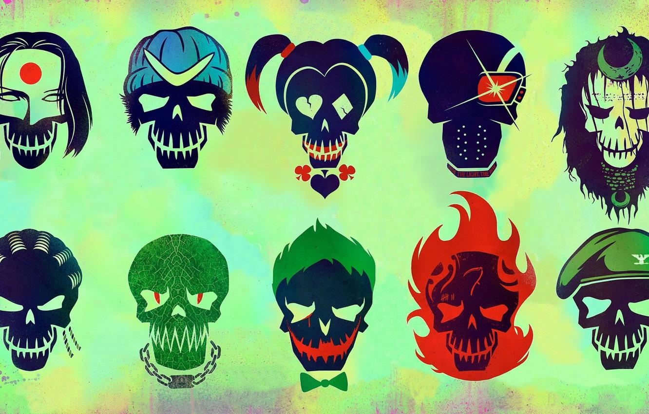 1340x850 Wallpaper Slipknot, Joker, Diablo, Katana, Deadshot, Harley Quinn, Desktop