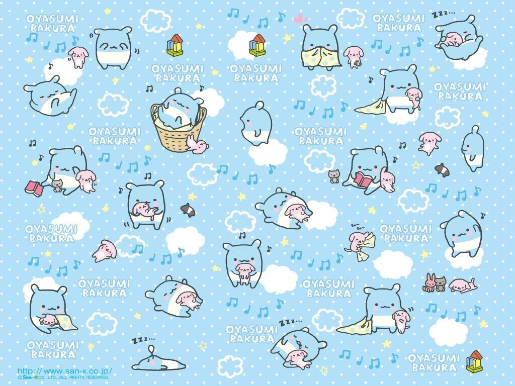 1030x770 Oyasumi Bakura Wallpaper In Light Blue. Kawaii Wallpaper. Kawaii wallpaper, Kawaii stickers, Kawaii, Desktop