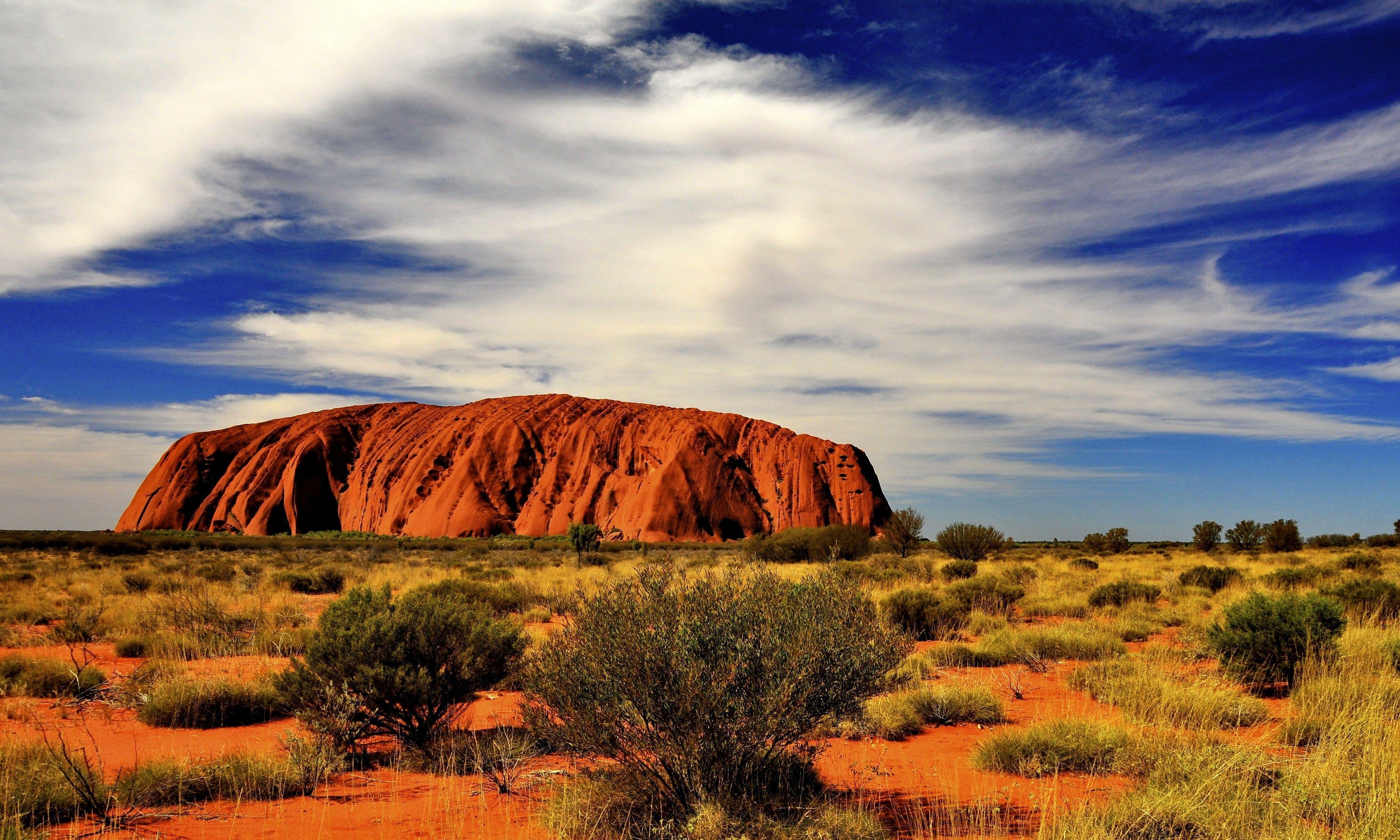 4040x2430 Nature Scene of Uluru Rock in Australia Wallpaper, Desktop