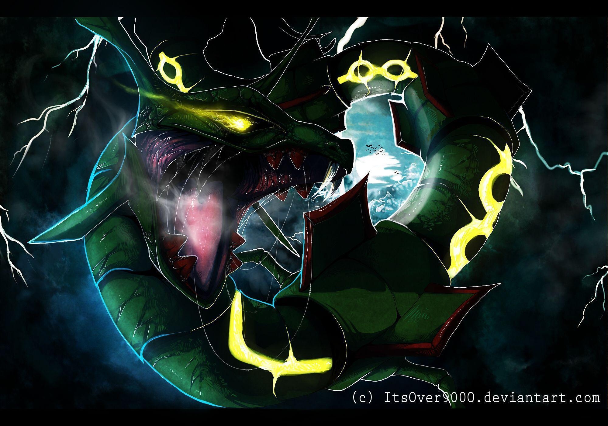 2000x1410 rayquaza, Desktop