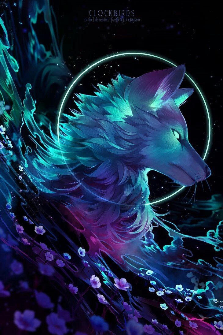 730x1100 Anime Wolf Art Wallpaper Free Anime Wolf Art Background, Phone