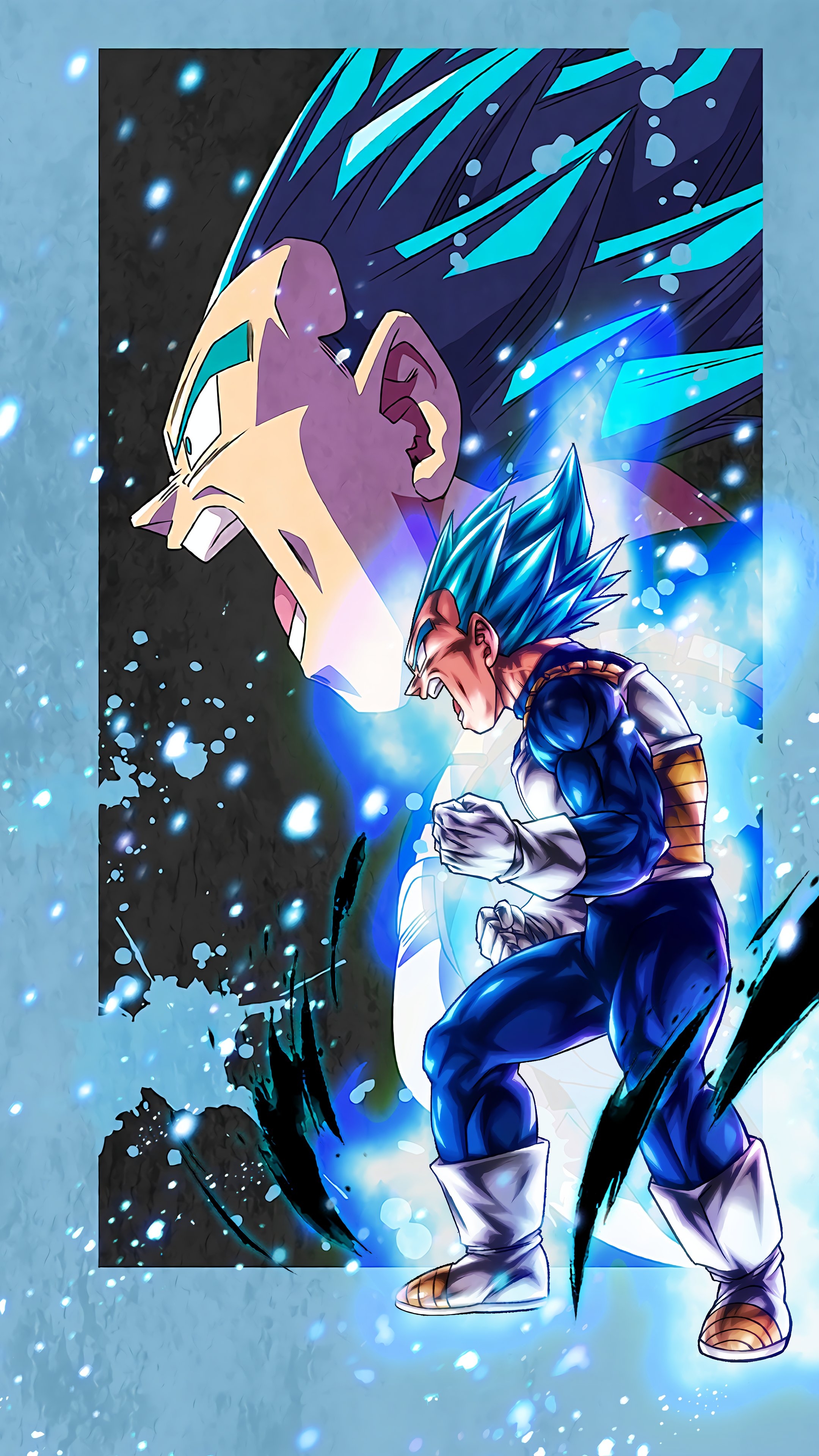 2160x3840 SPARKING Super Saiyan God SS Vegeta 4K, Phone