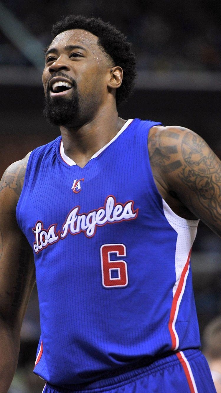 750x1340 Download Wallpaper  Deandre jordan, Los angeles clippers, Phone