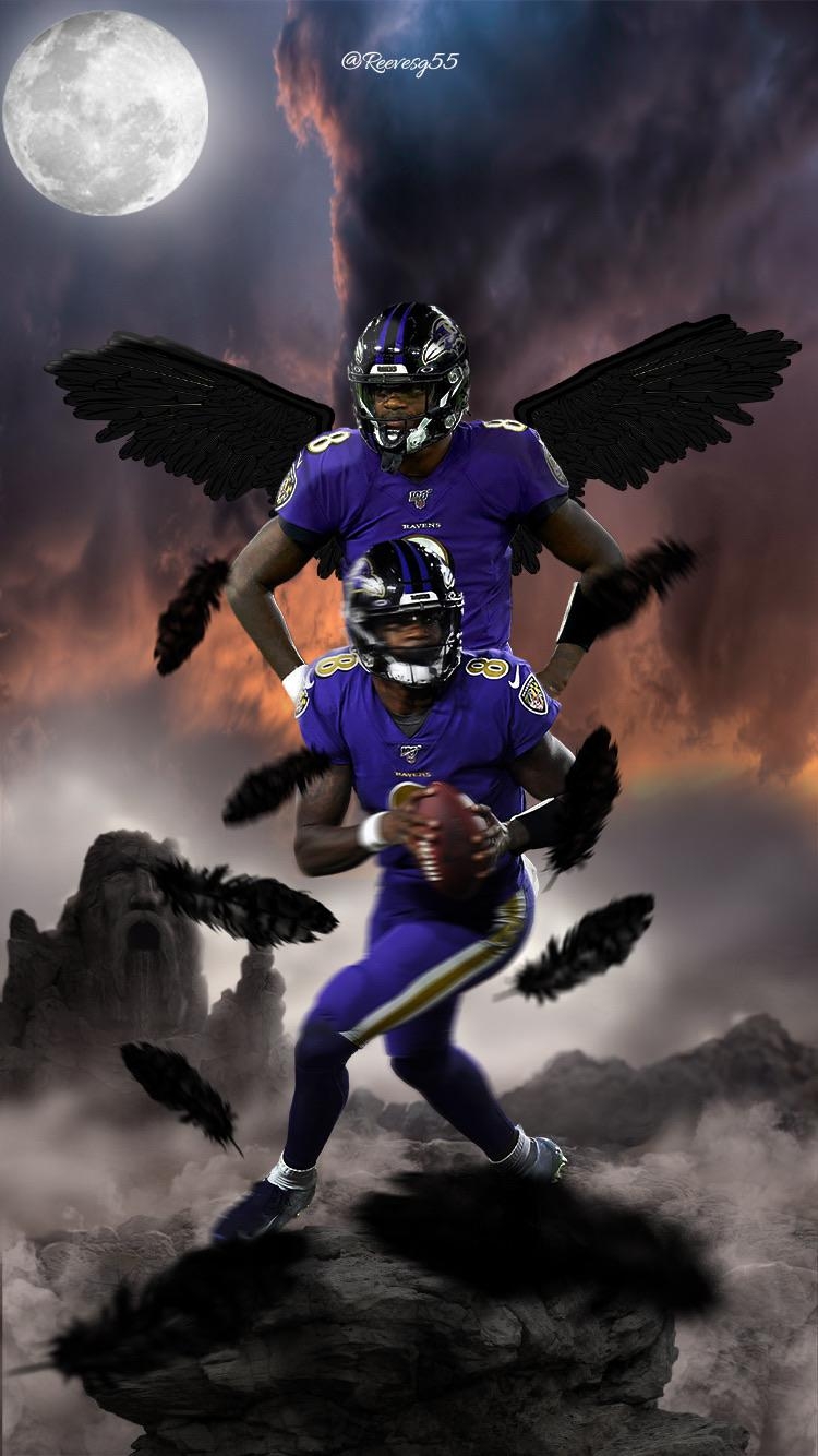 750x1340 HD Lamar Jackson Wallpaper, Phone