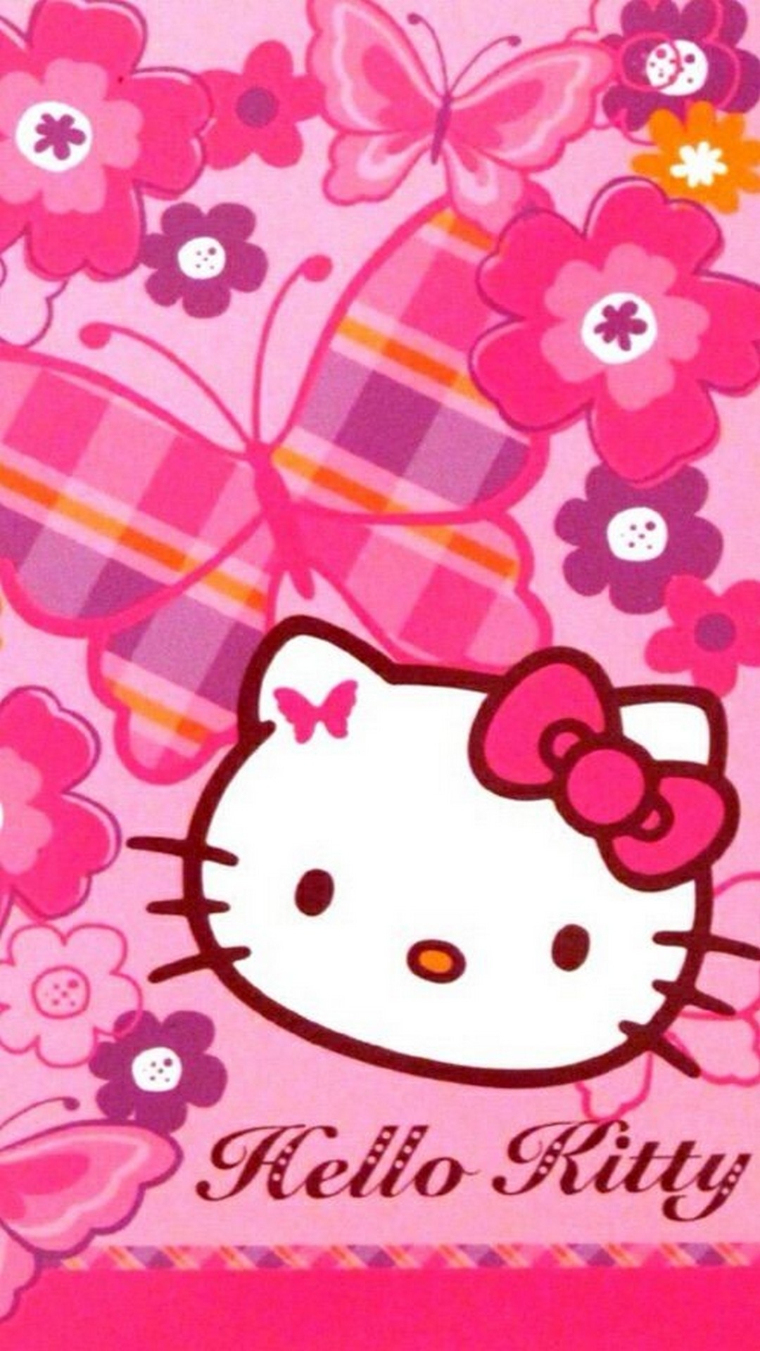 1080x1920 hello kitty wallpaper, text, cartoon, pink, pattern, clip art, wrapping paper, art, Phone