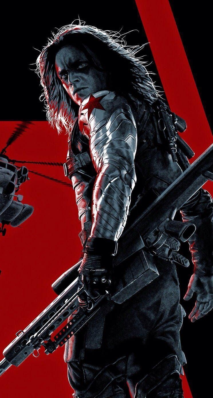 750x1400 Download Bucky Barnes Soldier 744 x 1392 Parallax, Phone