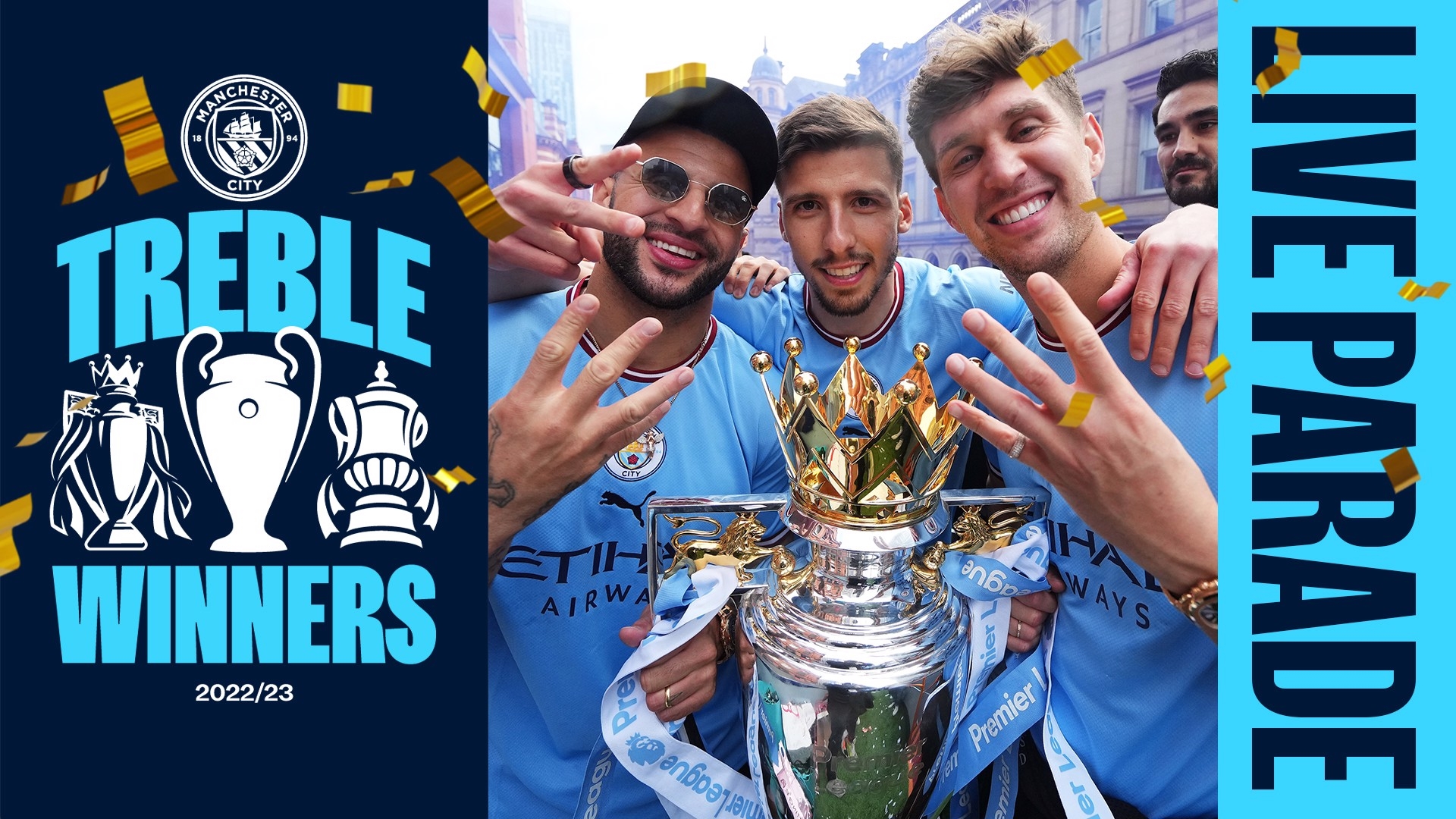 1920x1080 Watch live: Treble winners parade in Manchester, Desktop