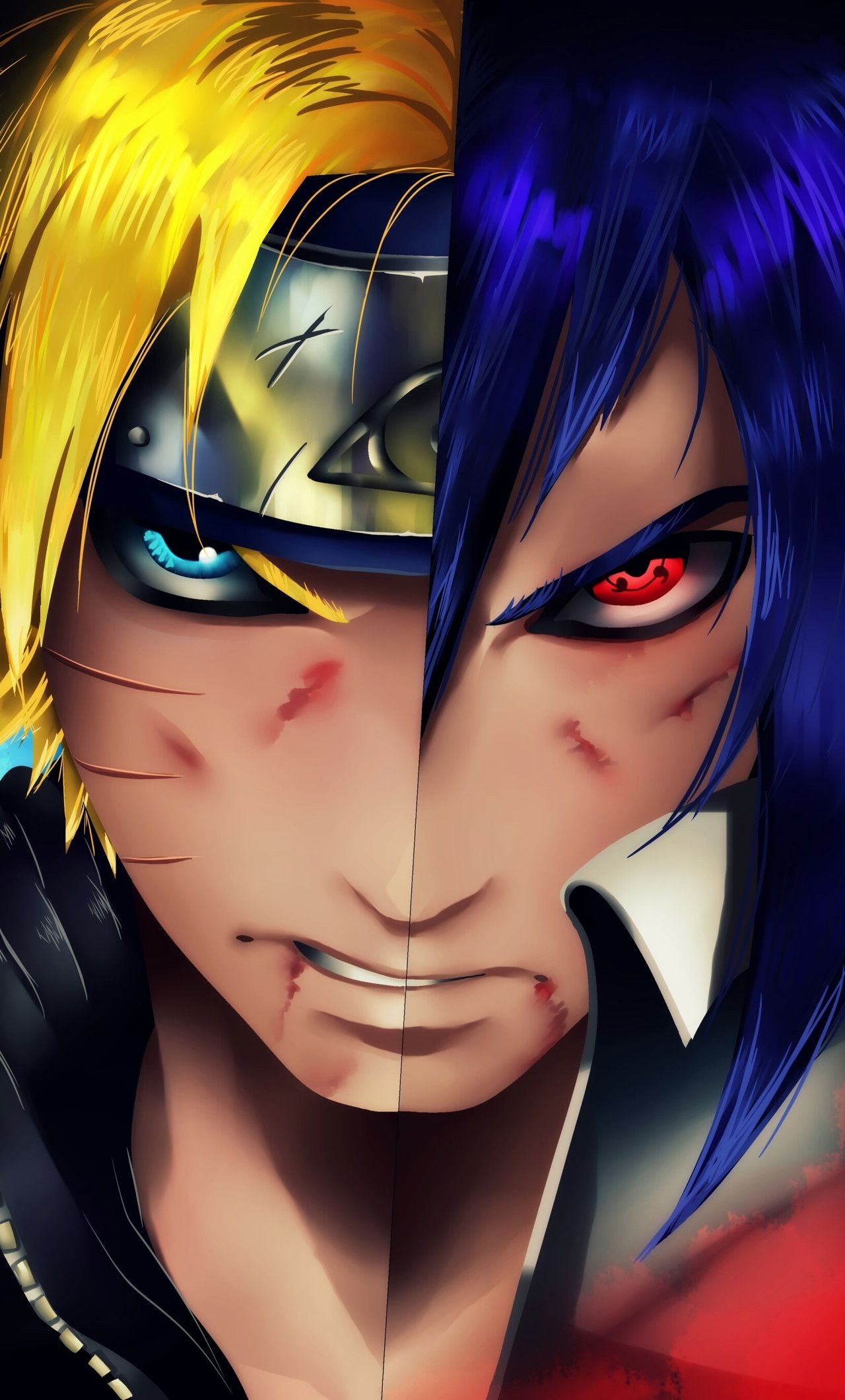 1280x2120 Naruto And Sasuke Wallpaper 4k, Phone