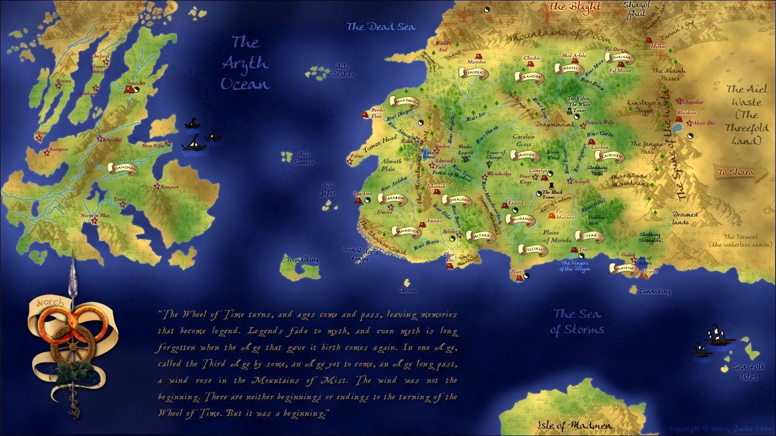 1600x900 Wheel of Time Map (FINAL), Desktop