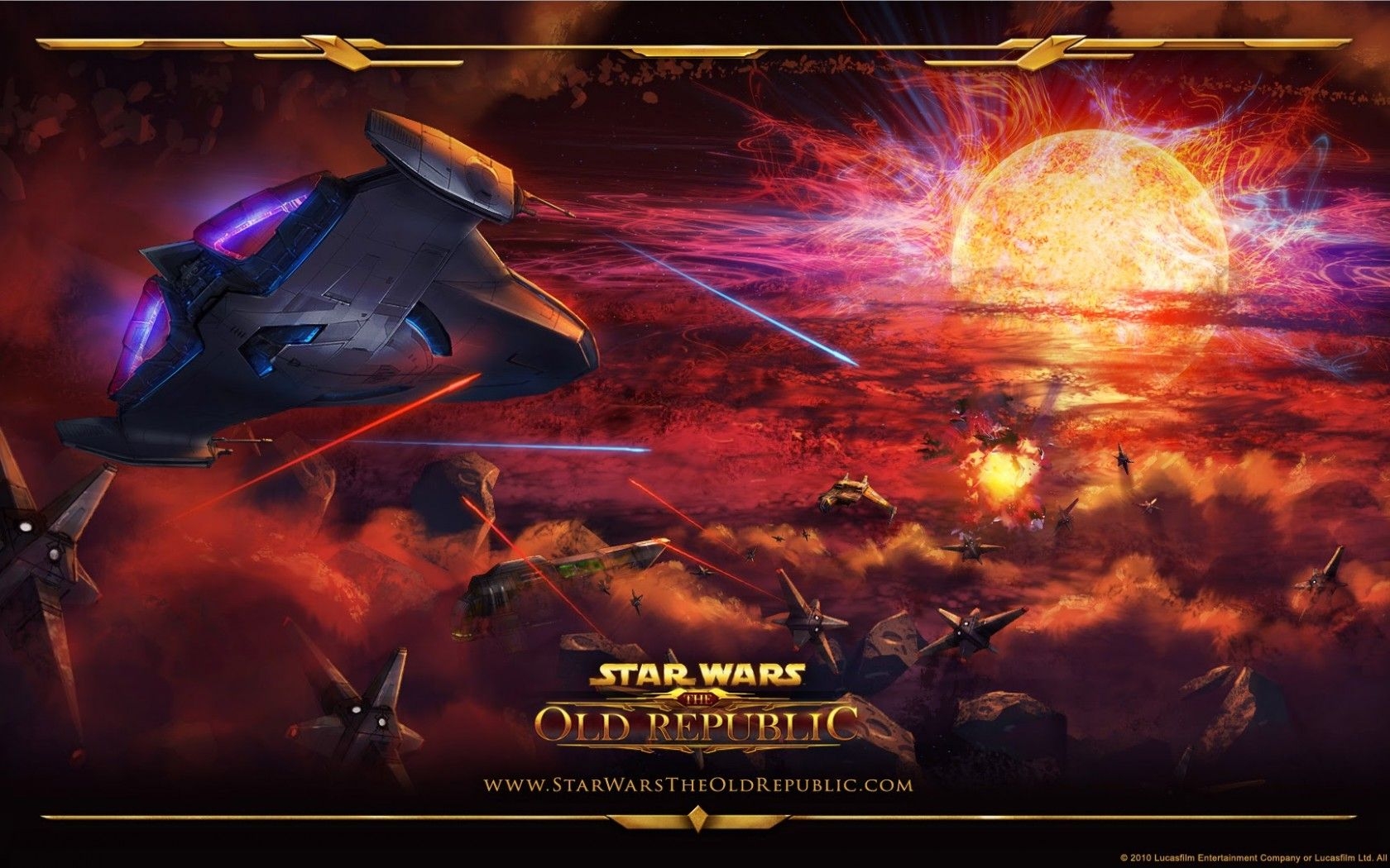 1680x1050 Star Wars The Old Republic Cosmic Battle Wallpaper HD 006, Wallpaper13.com, Desktop