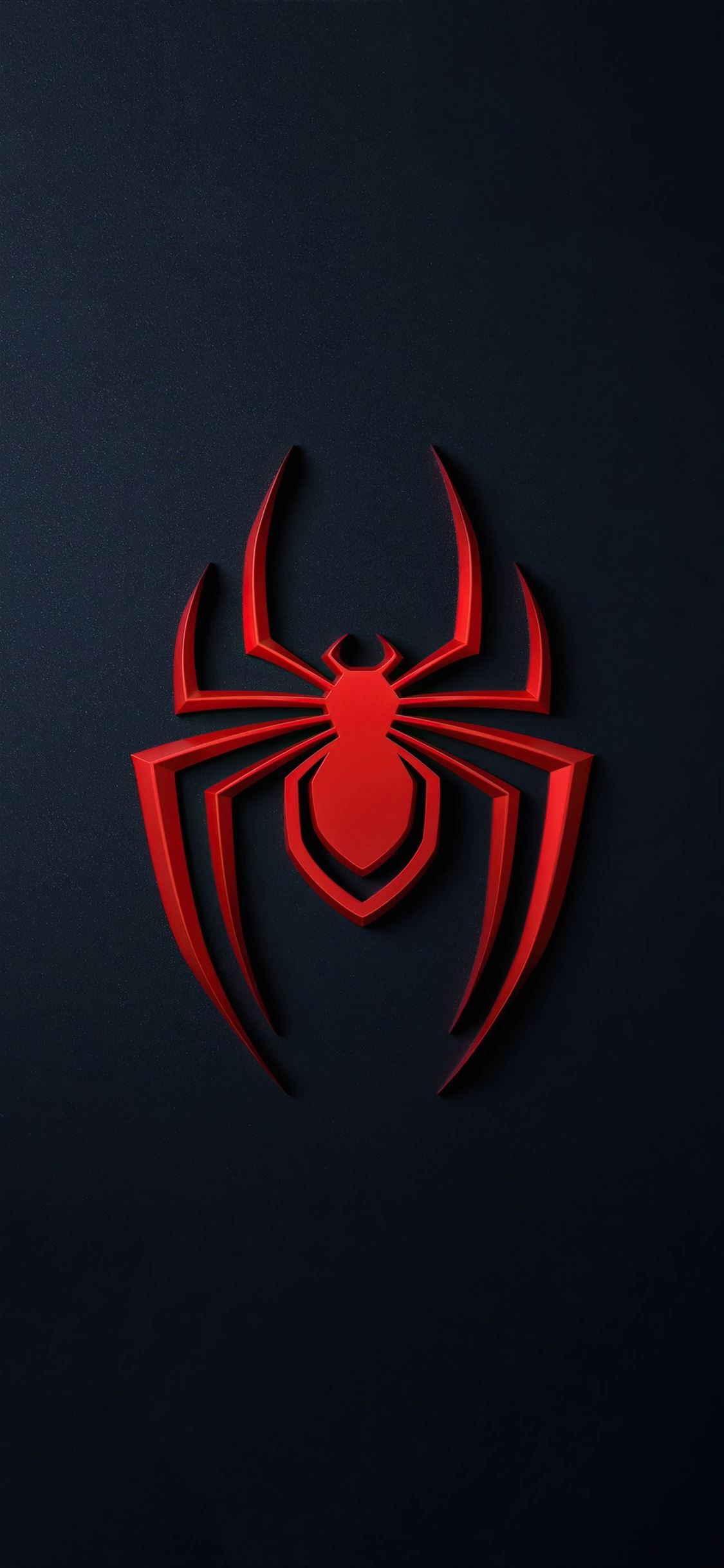 1130x2440 spider man miles morales logo 4k iPhone X Wallpaper Free Download, Phone