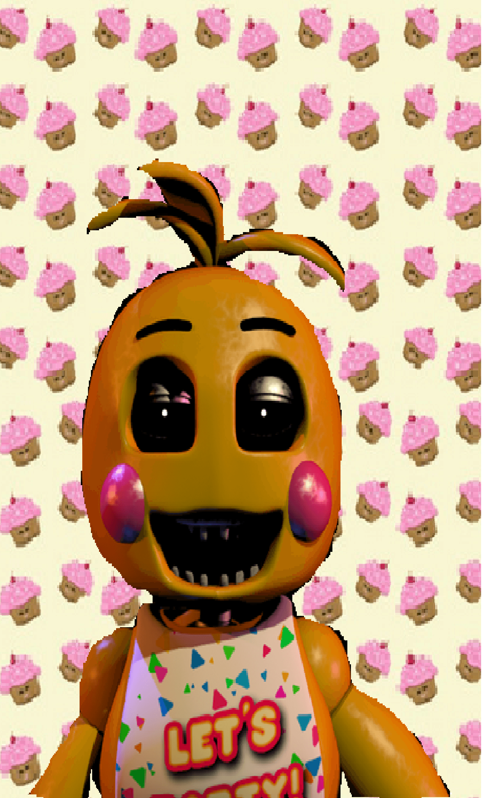 1620x2670 yep!Made another wallpaper!made a toy chica!:) feel free to use!. Five nights at freddy's, Fnaf, Wallpaper, Phone