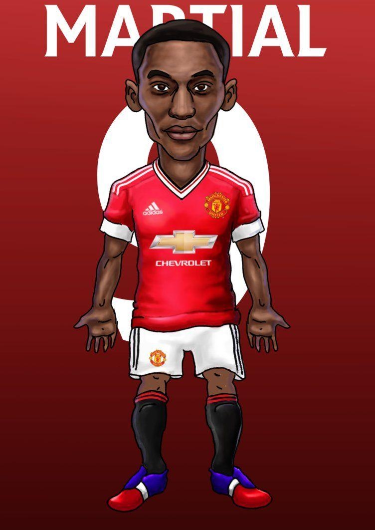 760x1070 Anthony Martial caricature, Phone