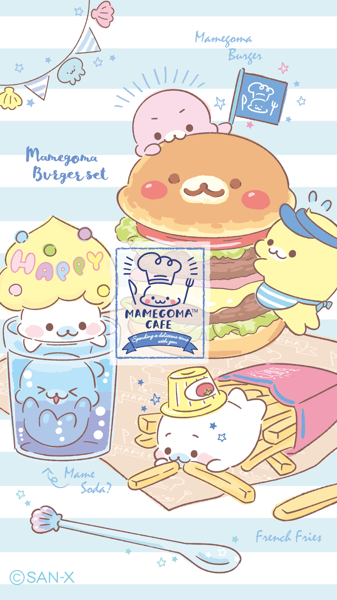 1080x1920 Mamegoma ideas. kawaii, kawaii stationery, cute seals, Phone