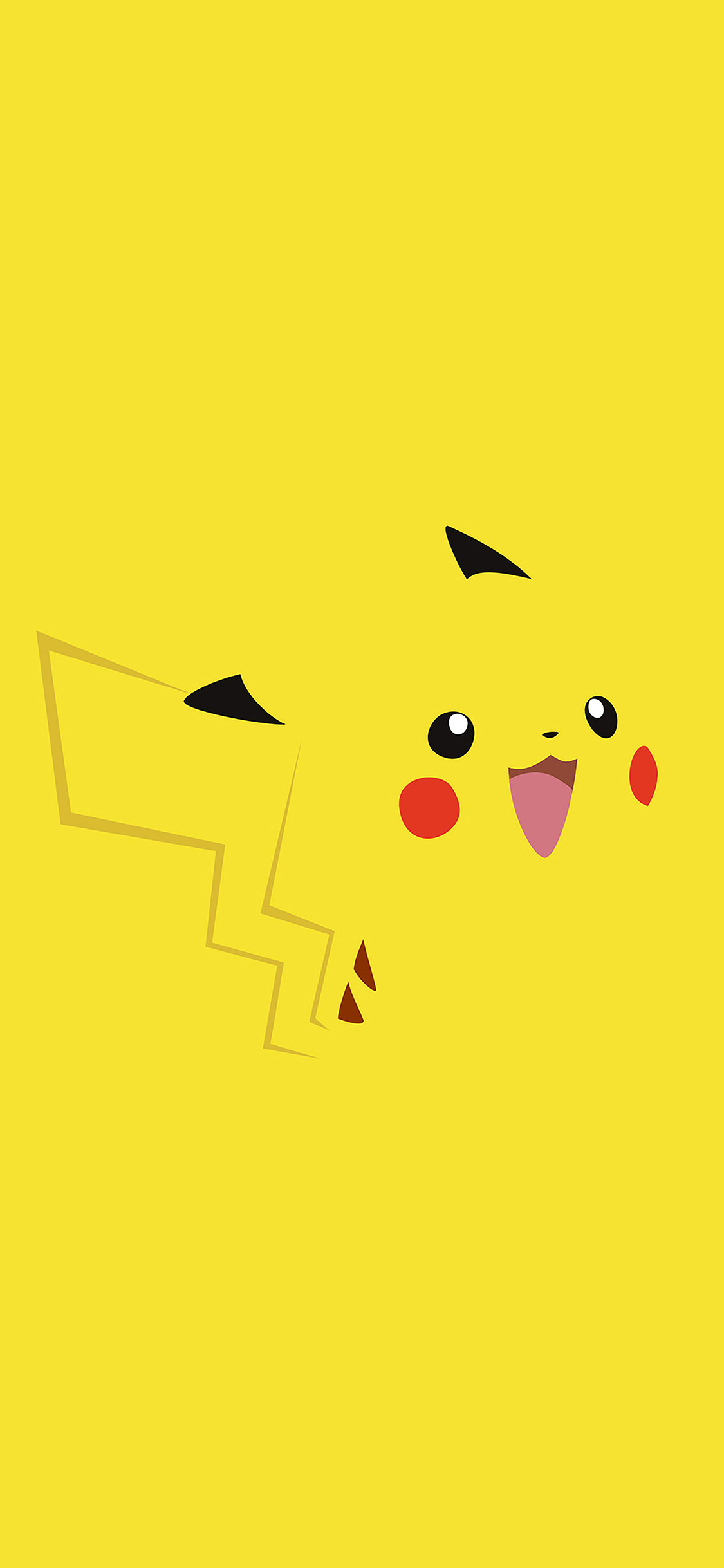 1130x2440 iPhoneXpapers pikachu illust minimal art, Phone