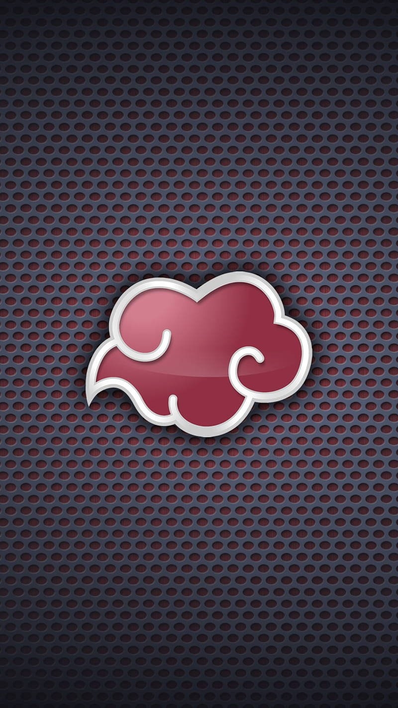 800x1430 Download Red Akatsuki Cloud iPhone Metallic Wallpaper, Phone