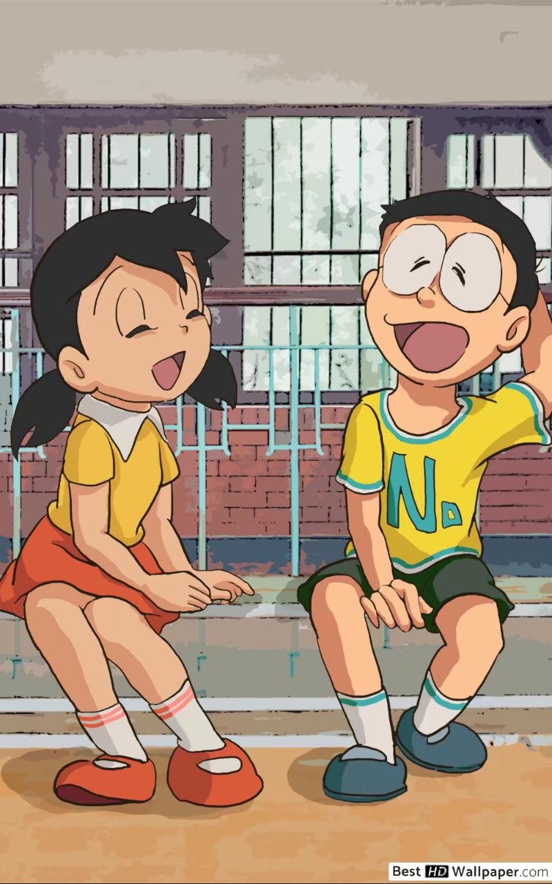 800x1280 Nobita Nobi & Shizuka Minamoto HD wallpaper download, Phone