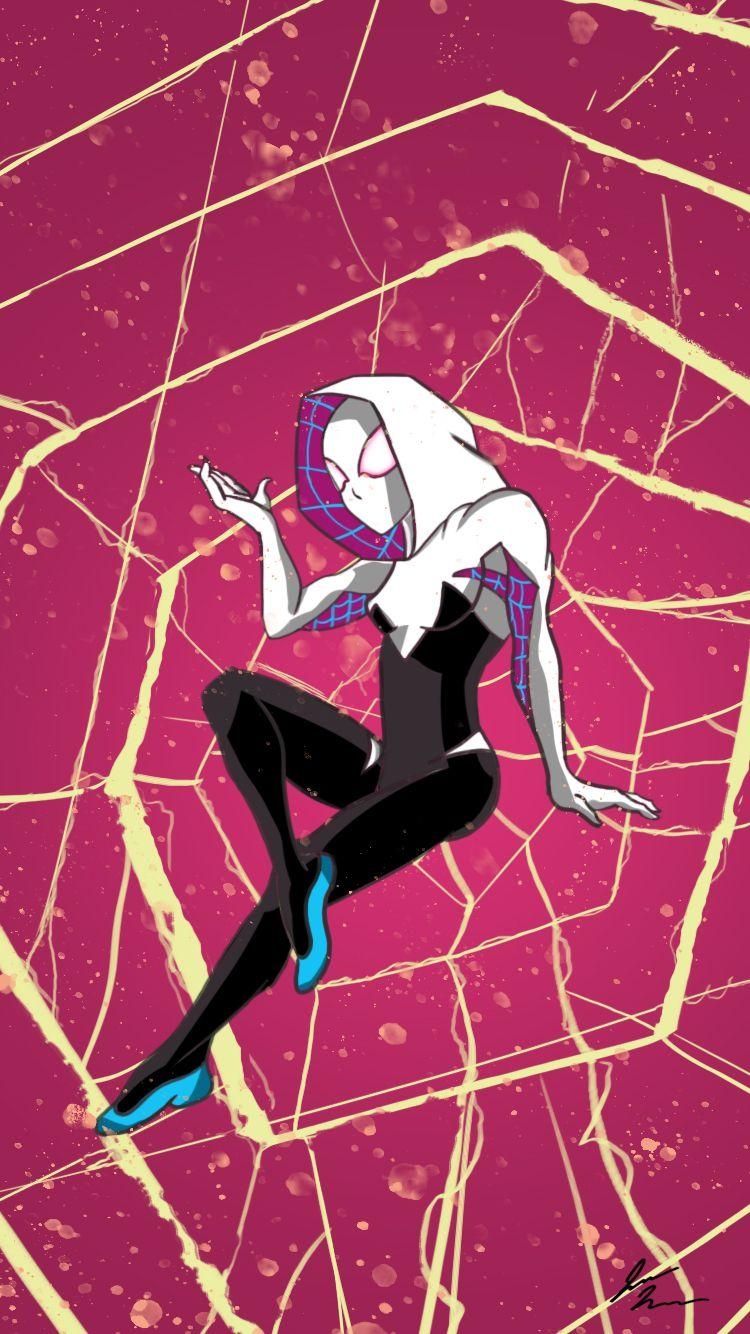 750x1340 My Spider Gwen Art Without The Text And Logos. IPhone 7 Wallpaper, Phone