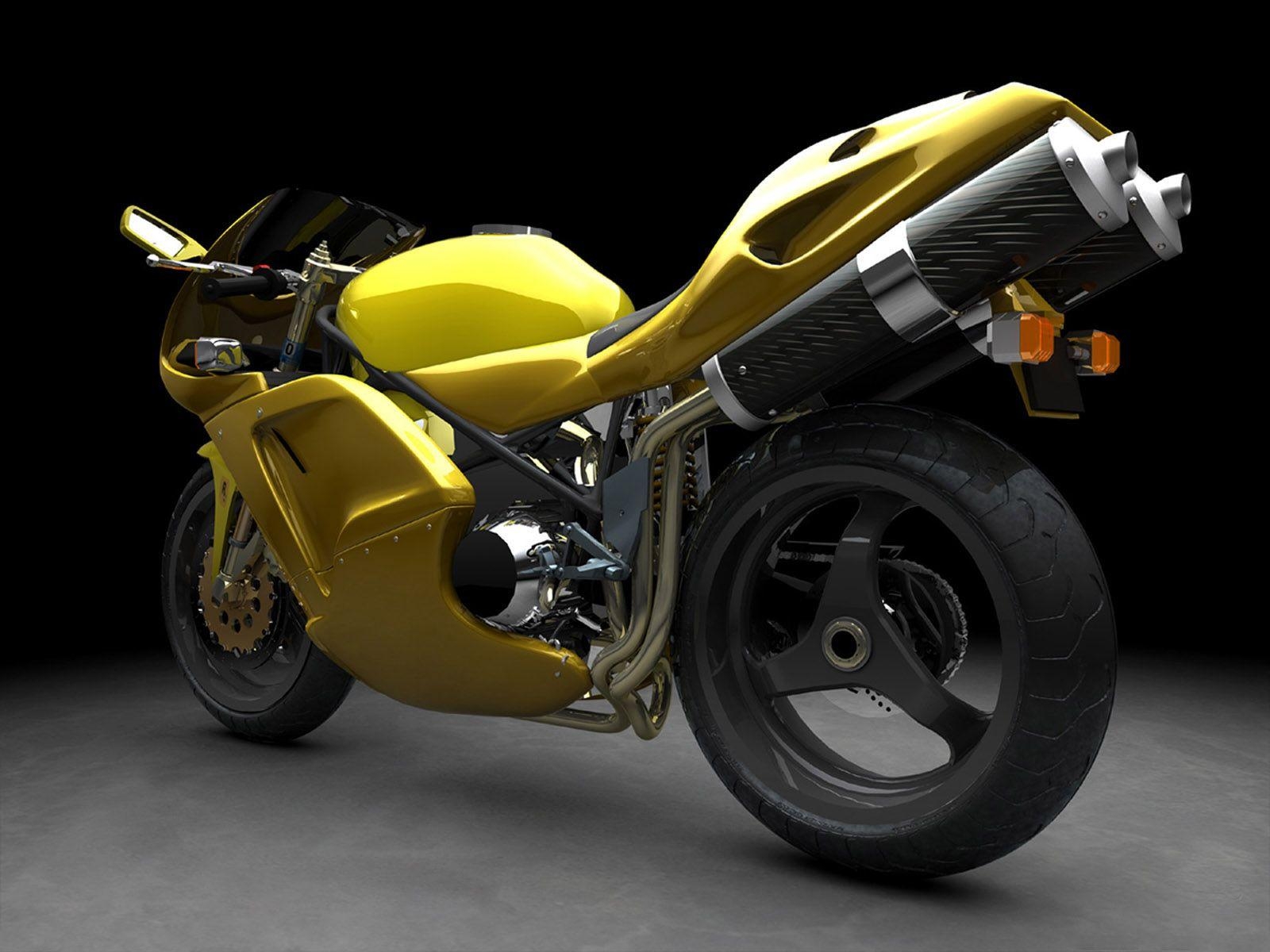 1600x1200 Yellow Sports Bike Wallpaper, Desktop