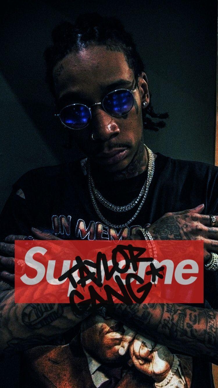 750x1340 Wiz Khalifa x Supreme. iPhone hintergrundbilder. Wiz, Phone