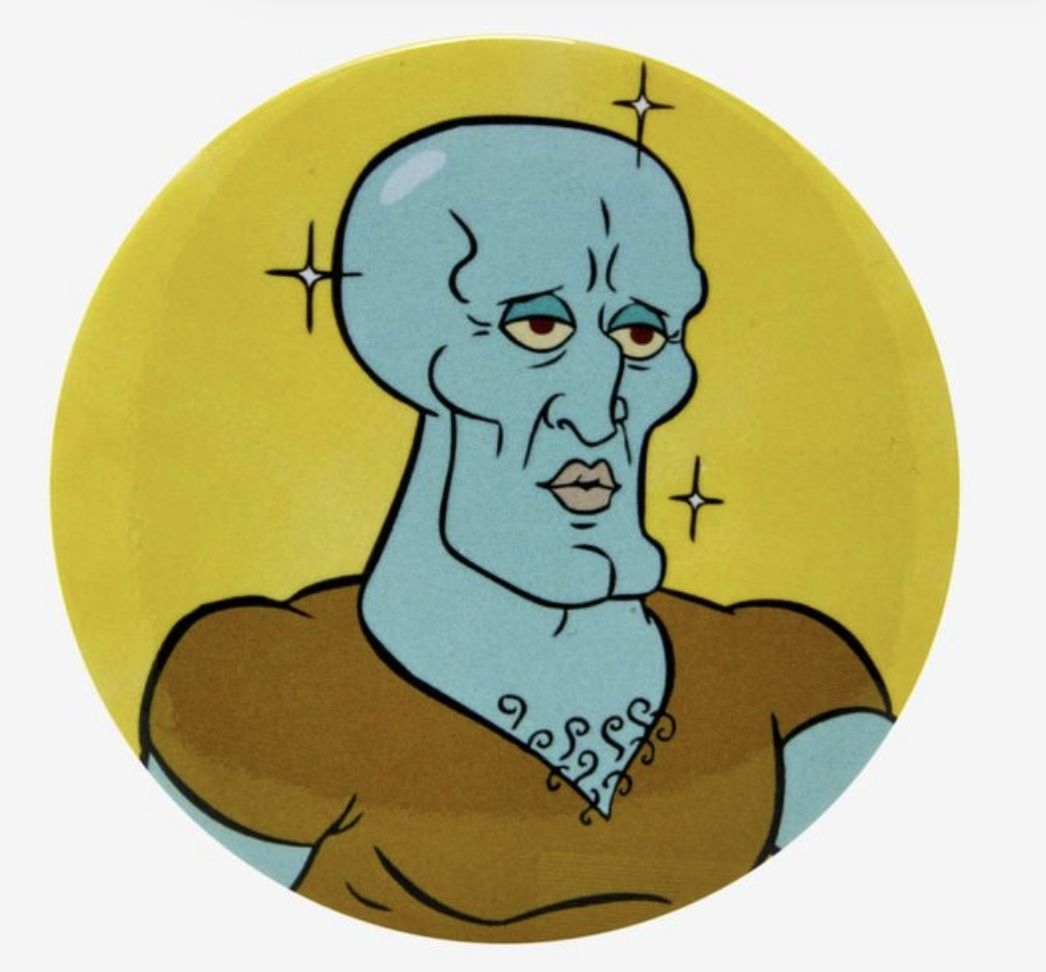 1050x980 Handsome squidward pfp, 2023. Kanaviçe, Akrilikler, Desktop