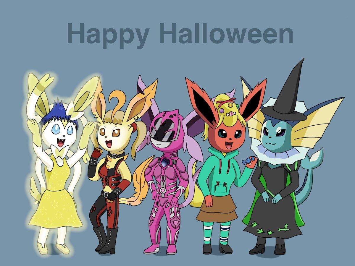 1200x900 Madrid Junior Eevee Evolutions Halloween, Desktop