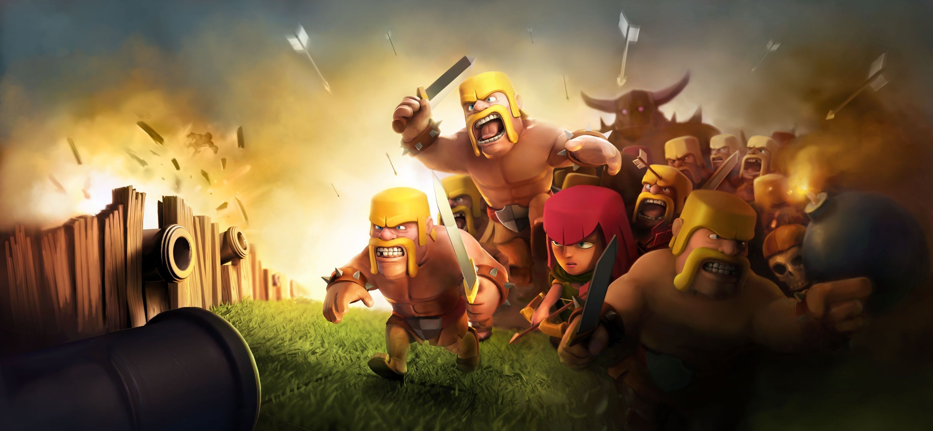 3250x1510 Clash Of Clans HD 2048x1152 Resolution HD 4k Wallpaper, Image, Background, Photo and Picture, Dual Screen