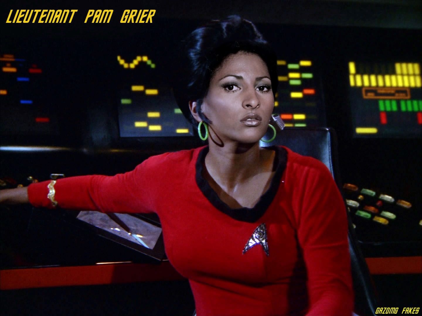 1440x1080 Pam Grier as Uhura in Star Trek. Pam grier, Star trek, Pamela green, Desktop