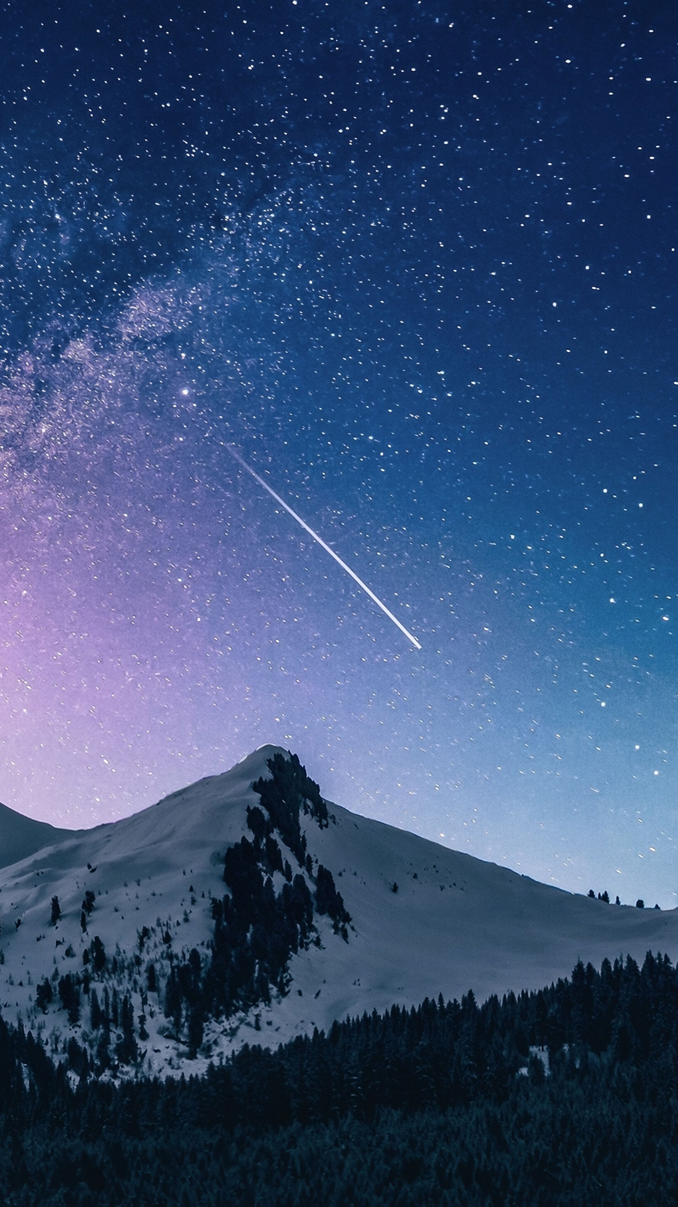 2160x3840 Night, Sky, Stars, Mountain, Scenery, Milky Way, 4K phone HD Wallpaper, Image, Background, Photo and Picture. Mocah HD Wallpaper, Phone