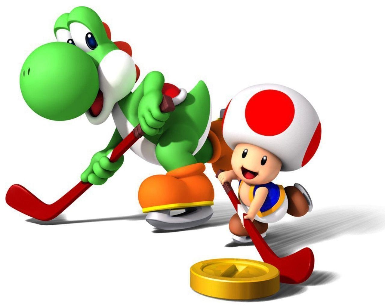 1280x1030 Yoshi and Toad, Desktop