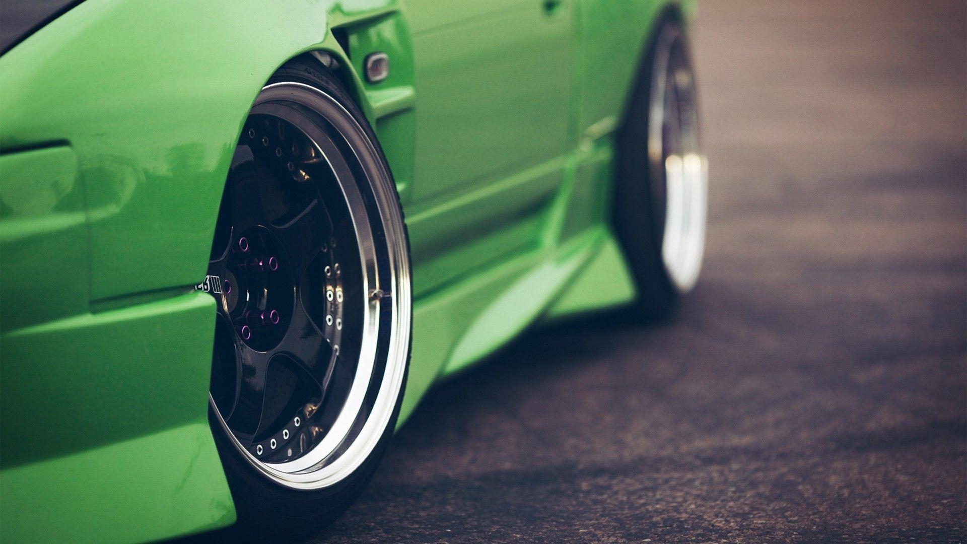 1920x1080 Nissan, 240sx, JDM, Car, Stance, Green Cars Wallpaper HD, Desktop