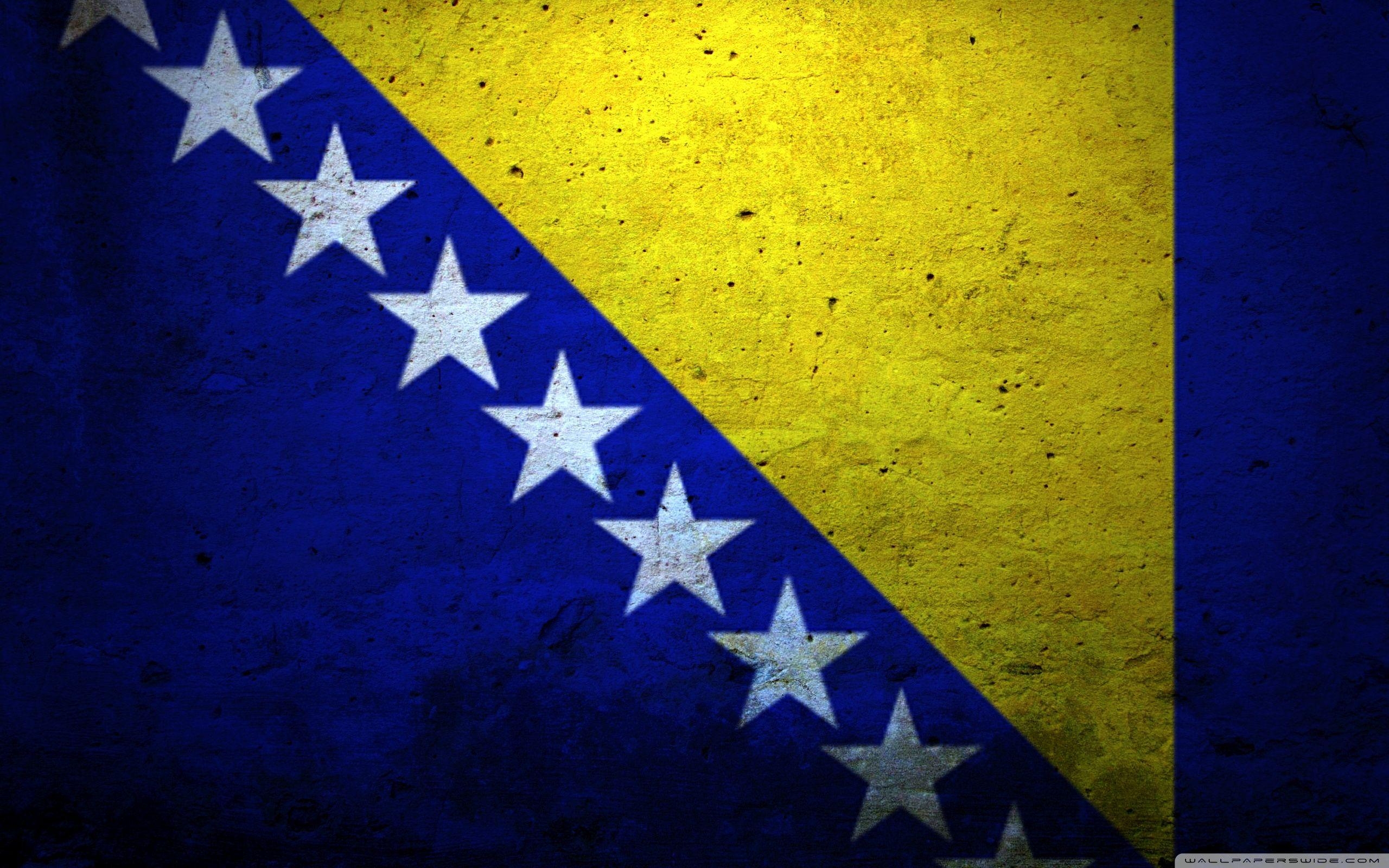 2560x1600 Grunge Flag Of Bosnia And Herzegovina HD desktop wallpaper, Desktop