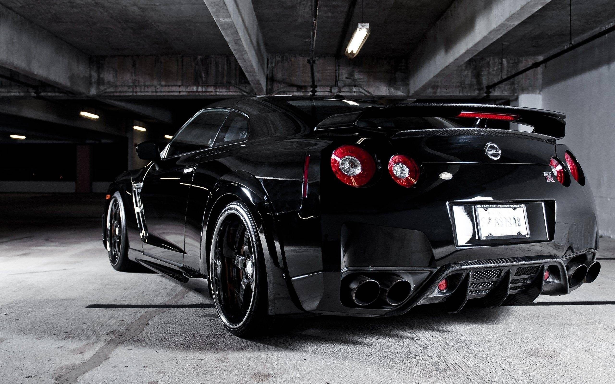 2560x1600 Nissan gtr r35 black cars wallpaper. PC, Desktop