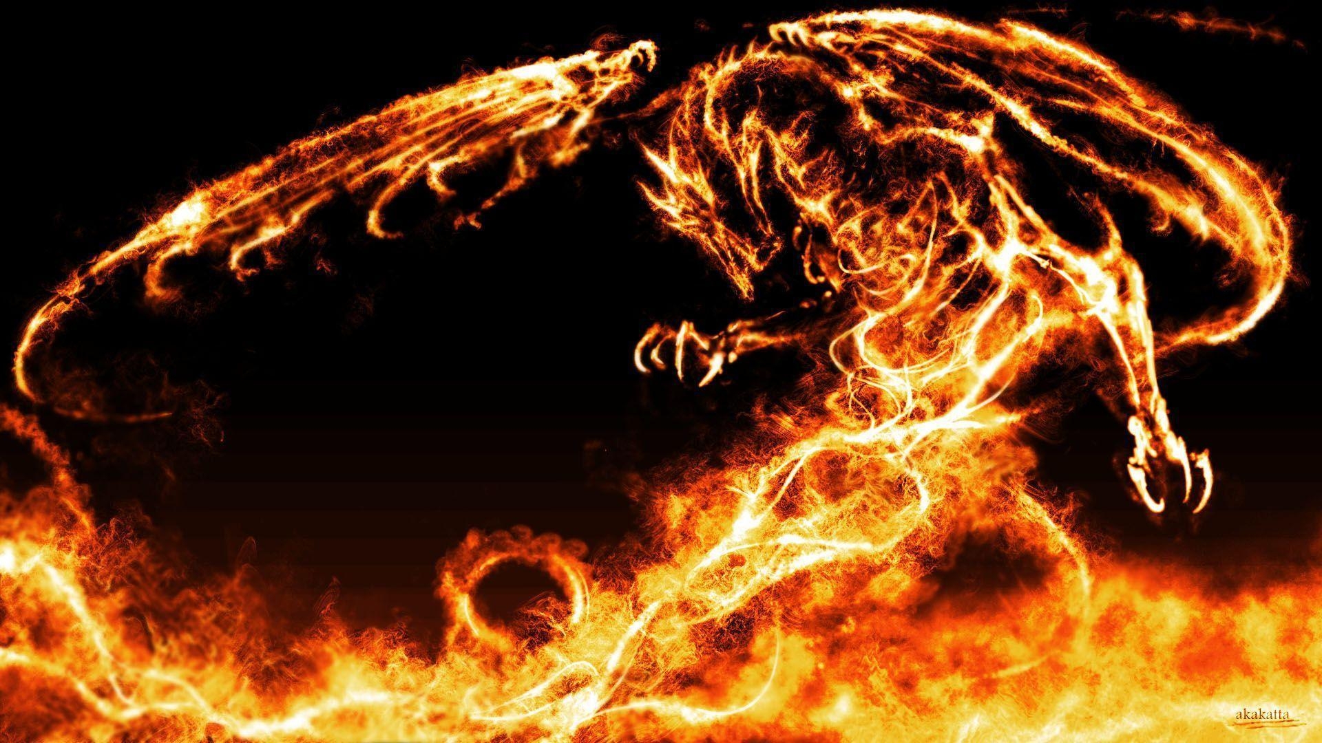 1920x1080 Fire Dragon Wallpaper, Desktop