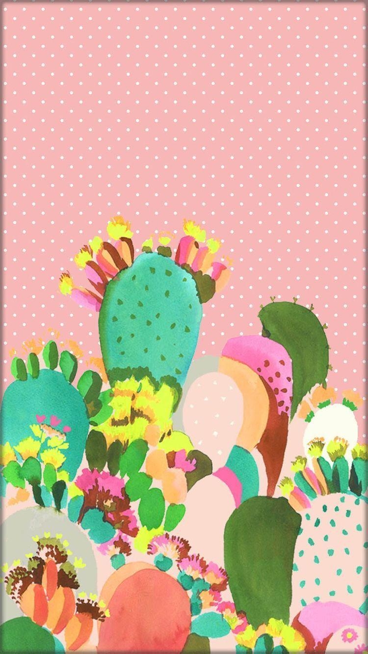 750x1340 Cactus wallpaper cute. Wallpaper. Wallpaper, Phone