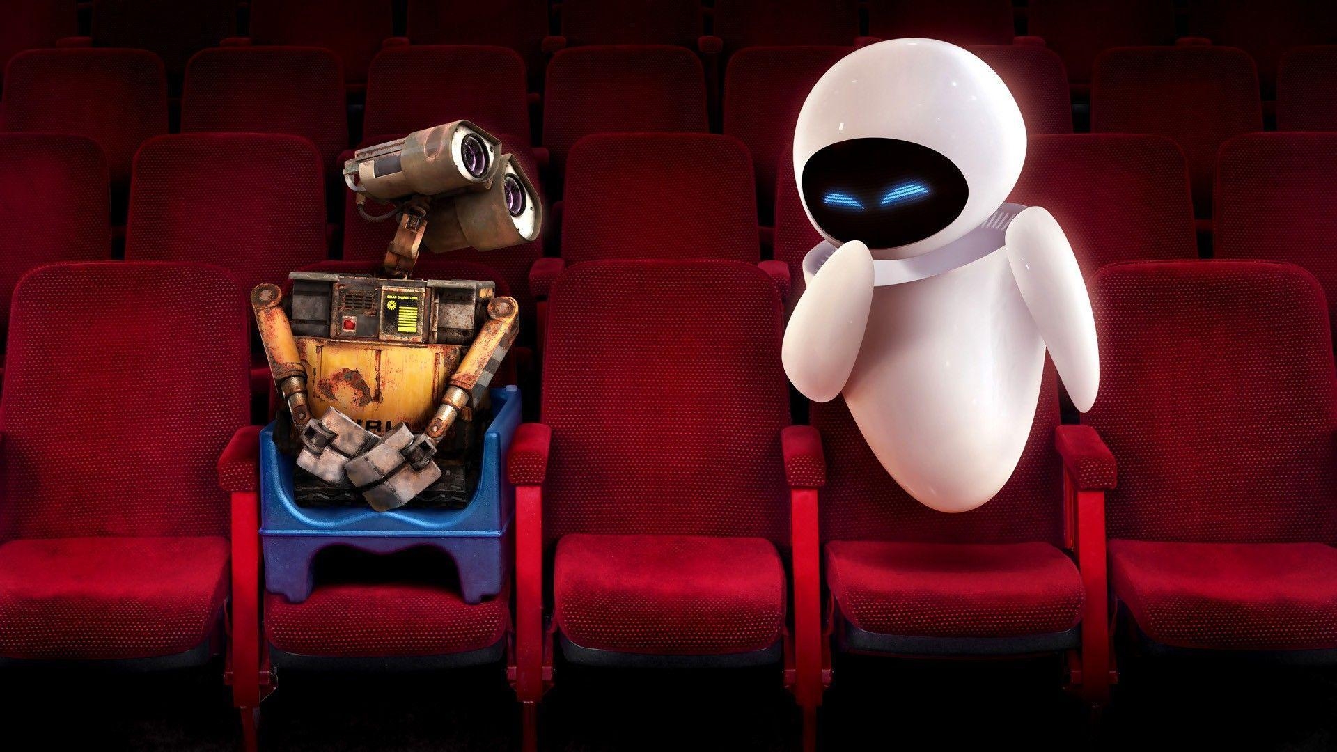 1920x1080 Wall E And Eve At The Cinema Widescreen Wallpaper. Wide Wallpaper.NET, Desktop