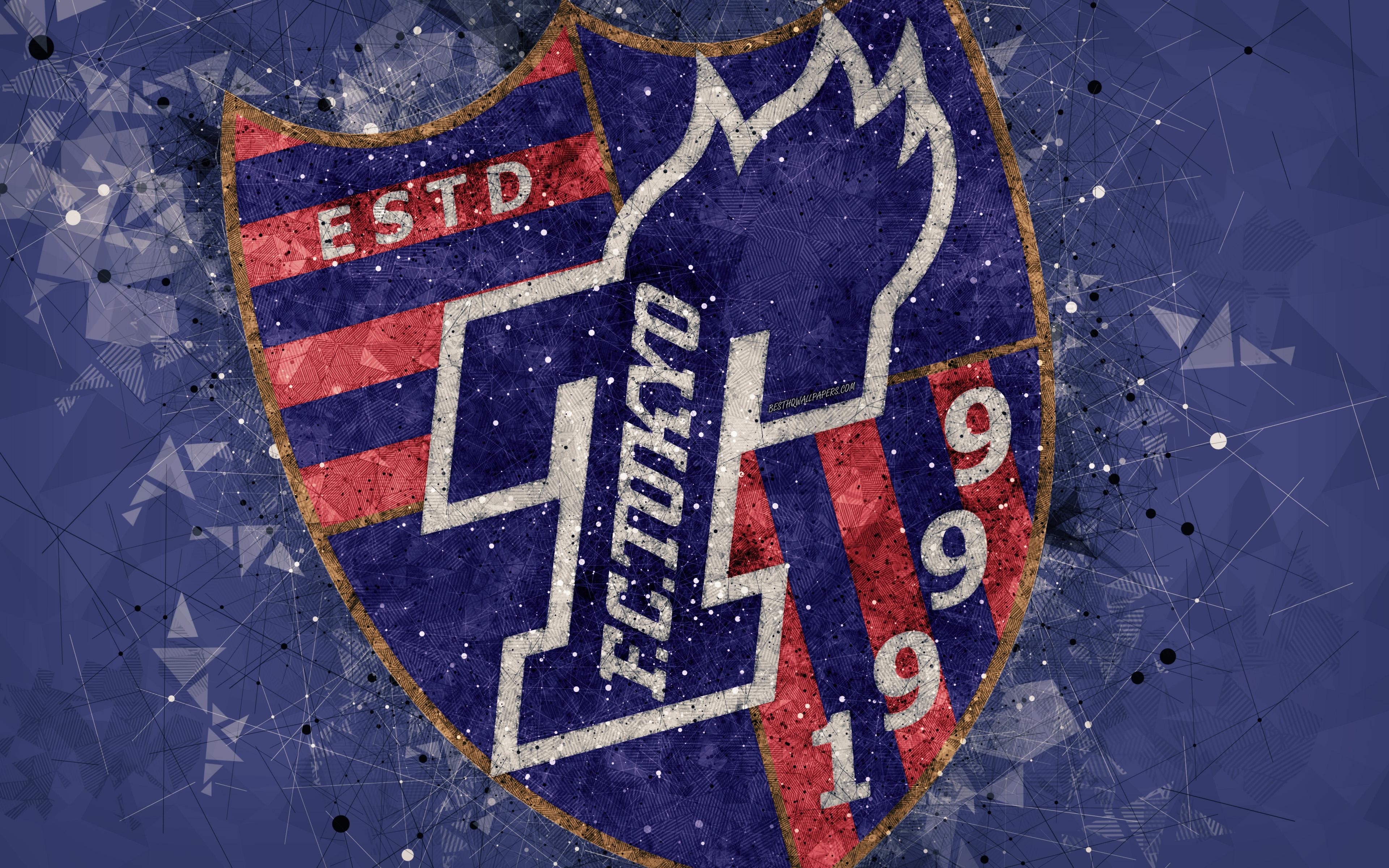 3840x2400 Download wallpaper FC Tokyo, 4k, Japanese football club, creative, Desktop