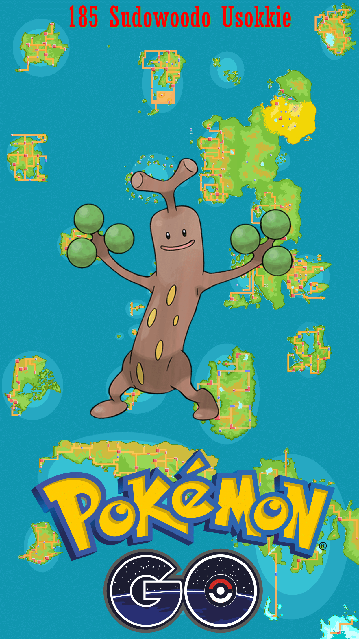 1250x2210 Street Map Sudowoodo Usokkie, Phone