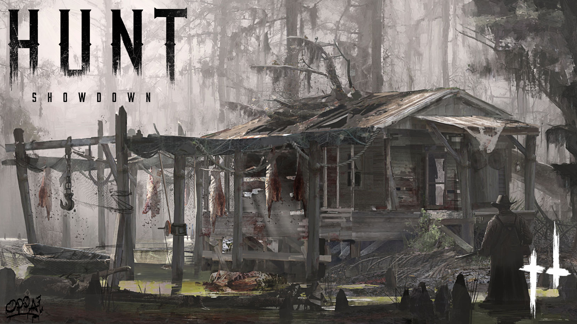 1920x1080 Wallpaper of Video Game, Hunt Showdown, Poster background, Desktop